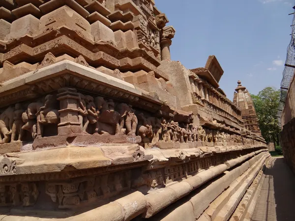 Храм Кхаджурахо включен в список Всемирного наследия ЮНЕСКО — стоковое фото