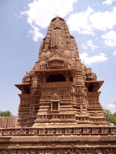 Světového dědictví UNESCO, chrám khajuraho — Stock fotografie