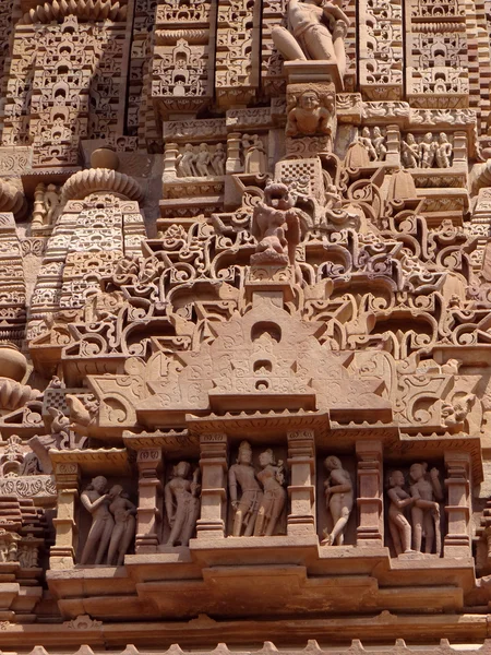 En UNESCO: s världsarvslista, khajuraho tempel — Stockfoto