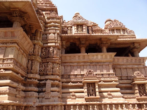 Patrimonio de la Humanidad por la UNESCO, Templo Khajuraho — Foto de Stock