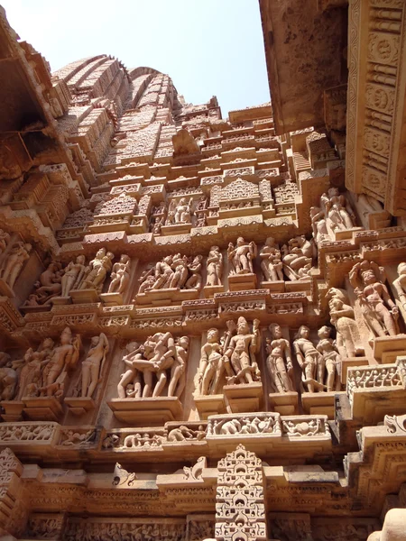 En UNESCO: s världsarvslista, khajuraho tempel — Stockfoto