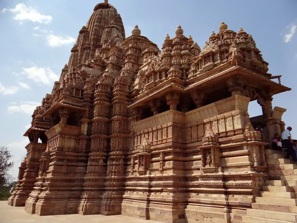 Patrimonio de la Humanidad por la UNESCO, Templo Khajuraho — Foto de Stock