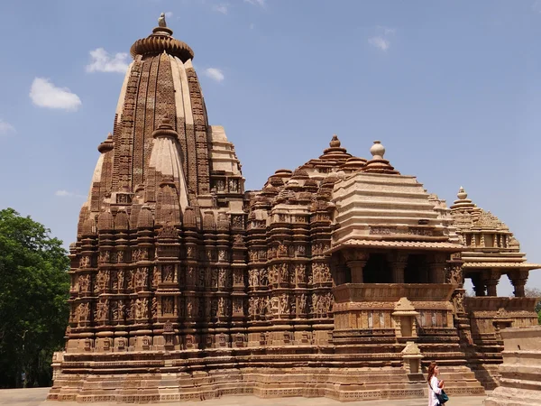 Světového dědictví UNESCO, chrám khajuraho — Stock fotografie