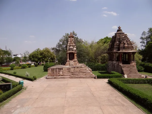 Een unesco world heritage site, khajuraho tempel — Stockfoto