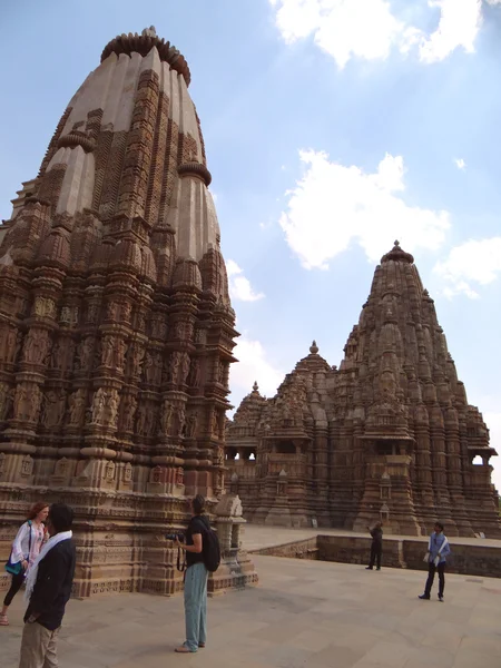 Světového dědictví UNESCO, chrám khajuraho — Stock fotografie