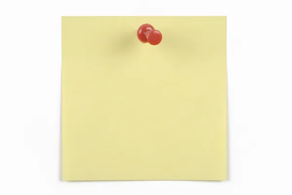 Push pin and note paper office — Stock Photo, Image