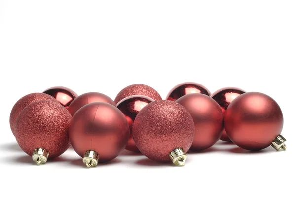 Bolas decorativas vermelhas — Fotografia de Stock