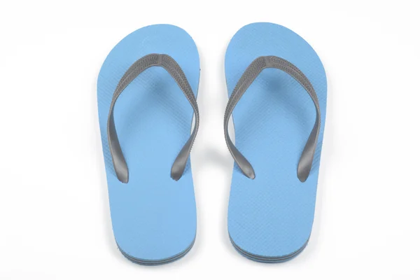 Blauwe slipper — Stockfoto