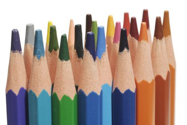 renkli kalemler, ayrıntı