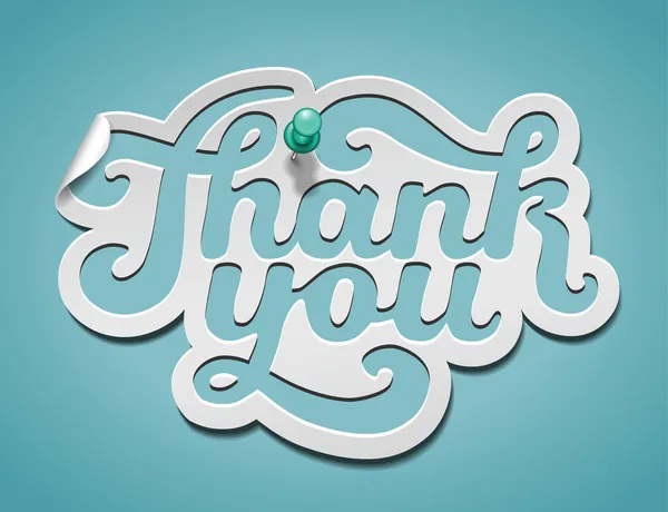 Thank You signature — Stock Vector