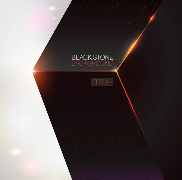 Black stone background — Stock Vector