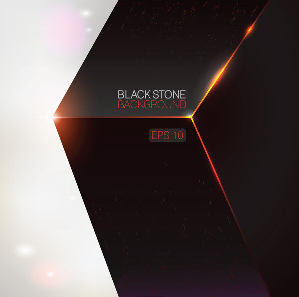 Black stone background Stock Vector