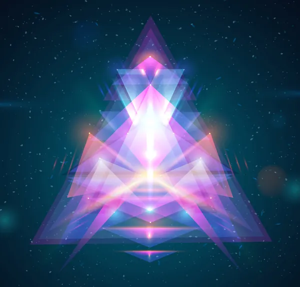 Абстрактный светлый треугольник Стоковая Иллюстрация