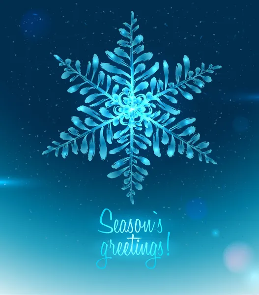 Ice Seasons greetings card — Stock Vector