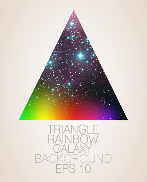 Galaxy triangle — Stock Vector