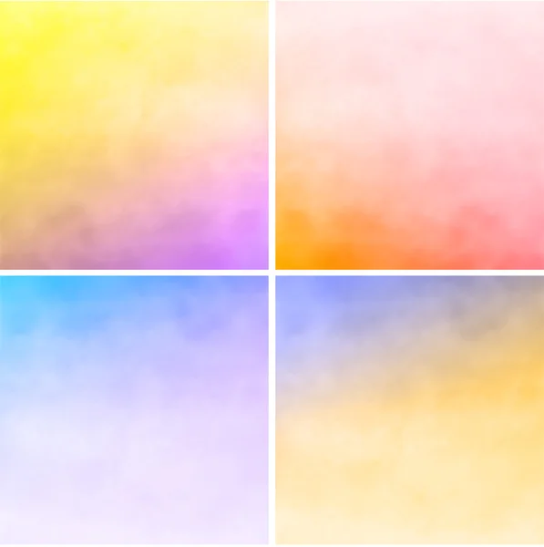 Set of watercolor backgrounds — Stock Vector