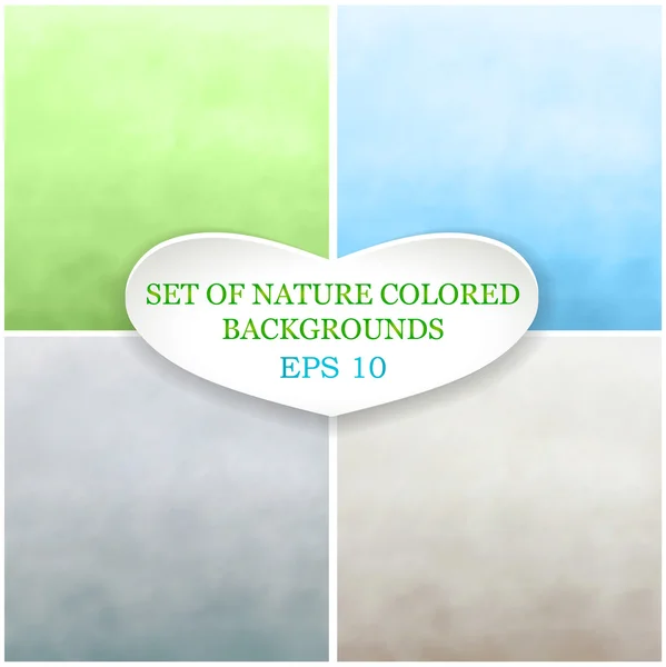 Set of watercolor backgrounds — Stock Vector