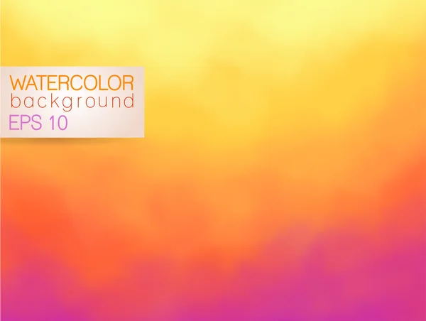 Orange watercolor background — Stock Vector