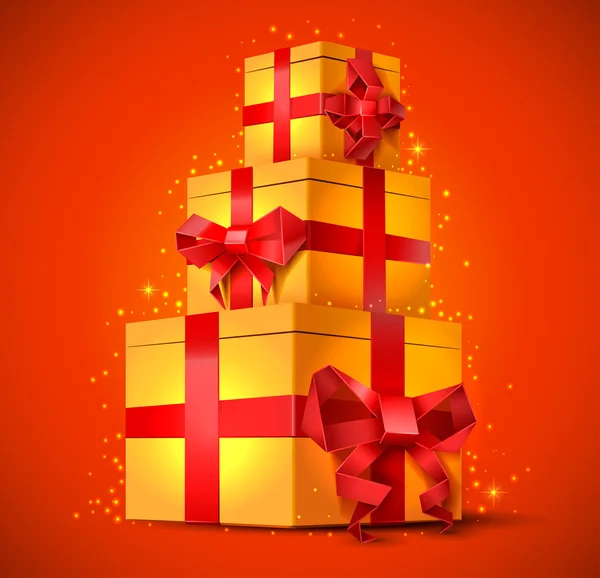 Cajas de regalo — Vector de stock