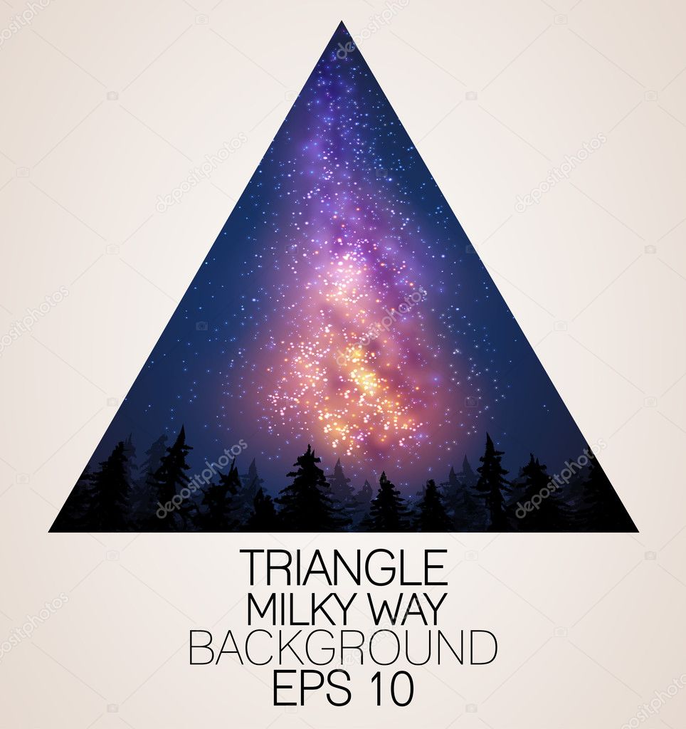 Milky Way triangle background