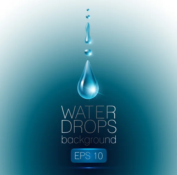 Realistische waterdrops — Stockvector