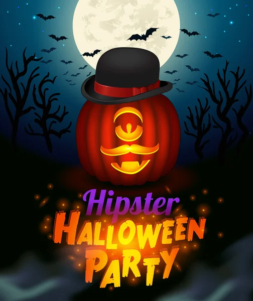Halloween cyclope vampire affiche — Image vectorielle
