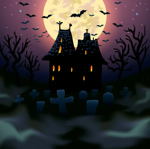 Halloween house — Stock Vector