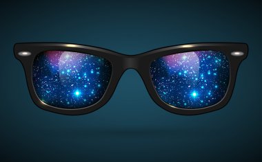 Uzay yansıtan wayfarer güneş gözlüğü