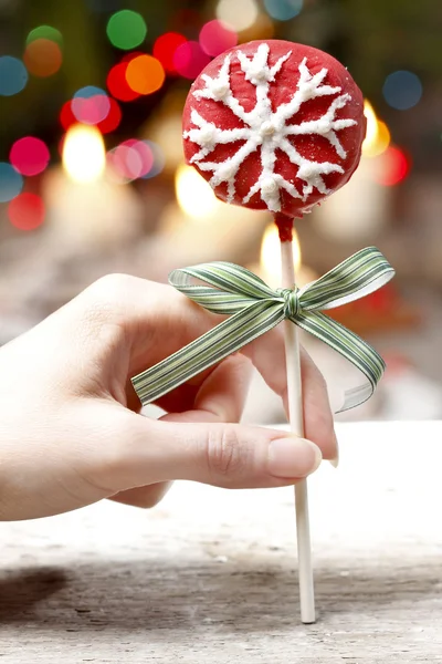 Pasta pop - ABD'de icat bir lolipop olarak tarz pasta şeklinde. — Stok fotoğraf