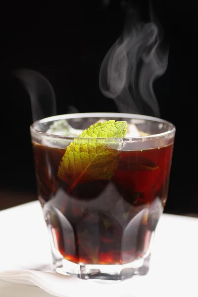 Glass of mint tea — Stock Photo, Image