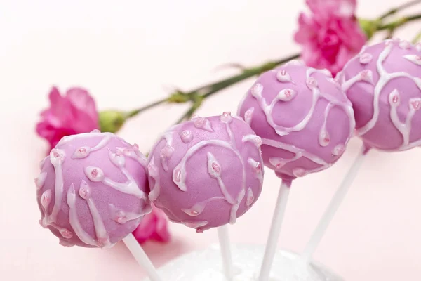 Rosa Cake Pops — Stockfoto