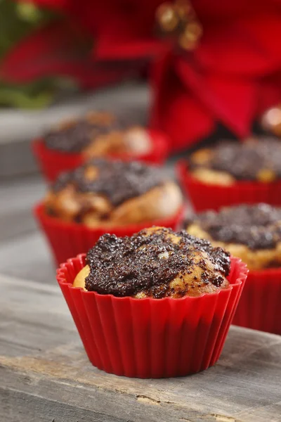 Muffins de sementes de papoila — Fotografia de Stock
