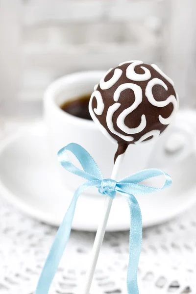 Chocolate cake pop — Stock Photo, Image