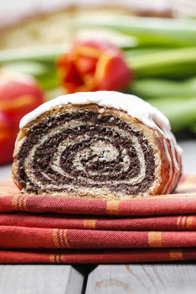 Traditioneller Mohnkuchen — Stockfoto