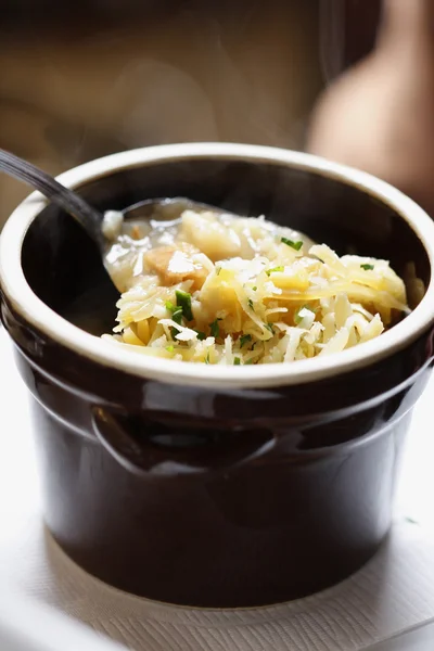 Польский капустный суп — стоковое фото