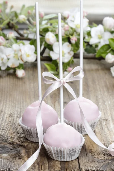 Colorful cake pops, birthday party. — Stock Photo, Image