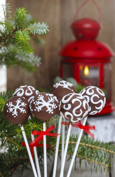 Chocolate cake pops — Stock Photo, Image