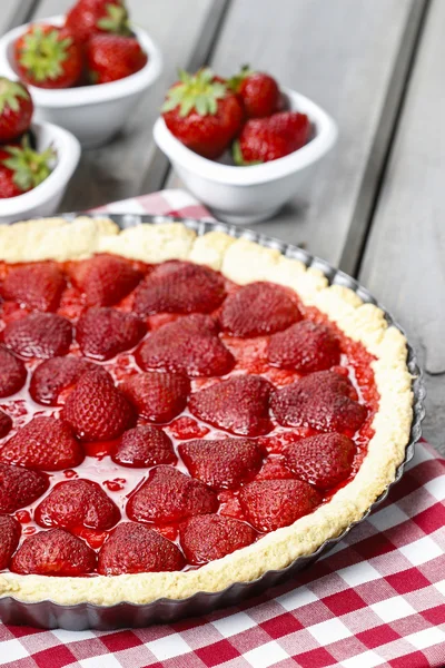 Tarte aux fraises — Photo