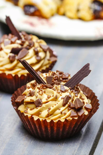 Toffee cupcakes — Stock Photo, Image