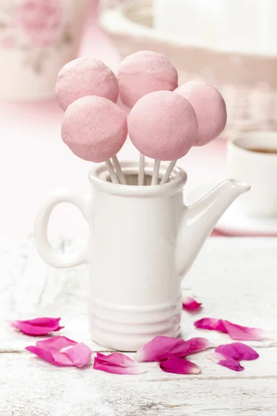 Rosa Cake Pops — Stockfoto