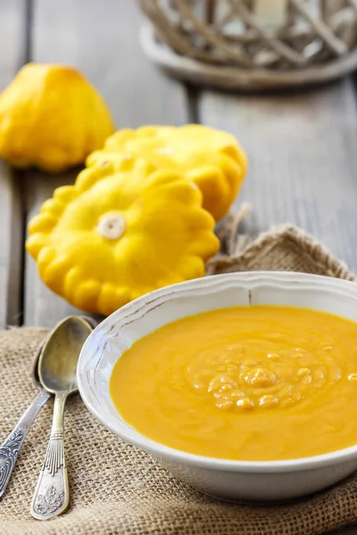 Pumpkin creamy soup — Stock Photo, Image