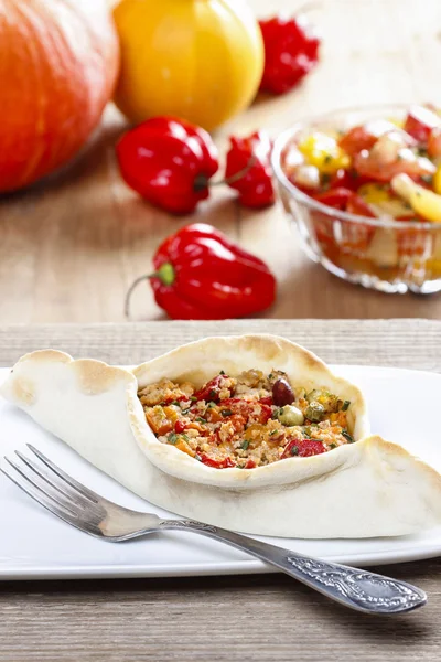 Pide, also known as Pita in some countries — Stock Photo, Image