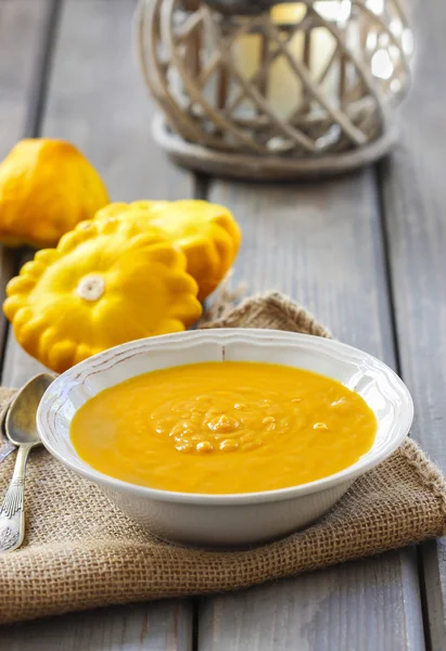 Pumpkin creamy soup — Stock Photo, Image