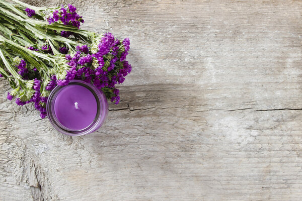 Limonium sinuatum, commonly known as wavyleaf sea-lavender
