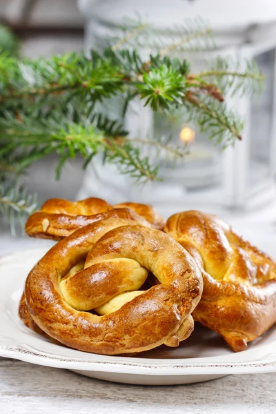 Christmas pretzel — Stock Photo, Image