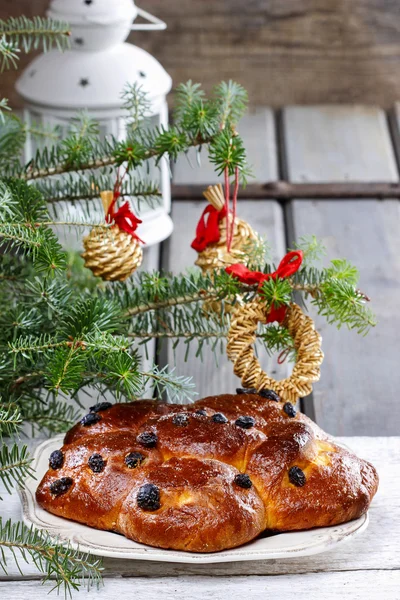 伝統的なクリスマス パン一般的多くの国で — ストック写真