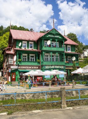 krynica zdroj, ünlü XIX yüzyıl Polonya tarihi şehir merkezine