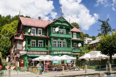 krynica zdroj, ünlü XIX yüzyıl Polonya tarihi şehir merkezine