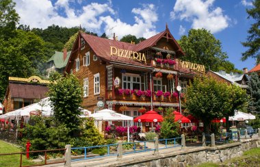 krynica zdroj, ünlü XIX yüzyıl Polonya tarihi şehir merkezine
