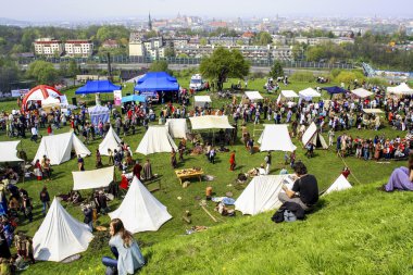 rekawka yıllık uluslararası Ortaçağ bahar Festivali, krakow, p